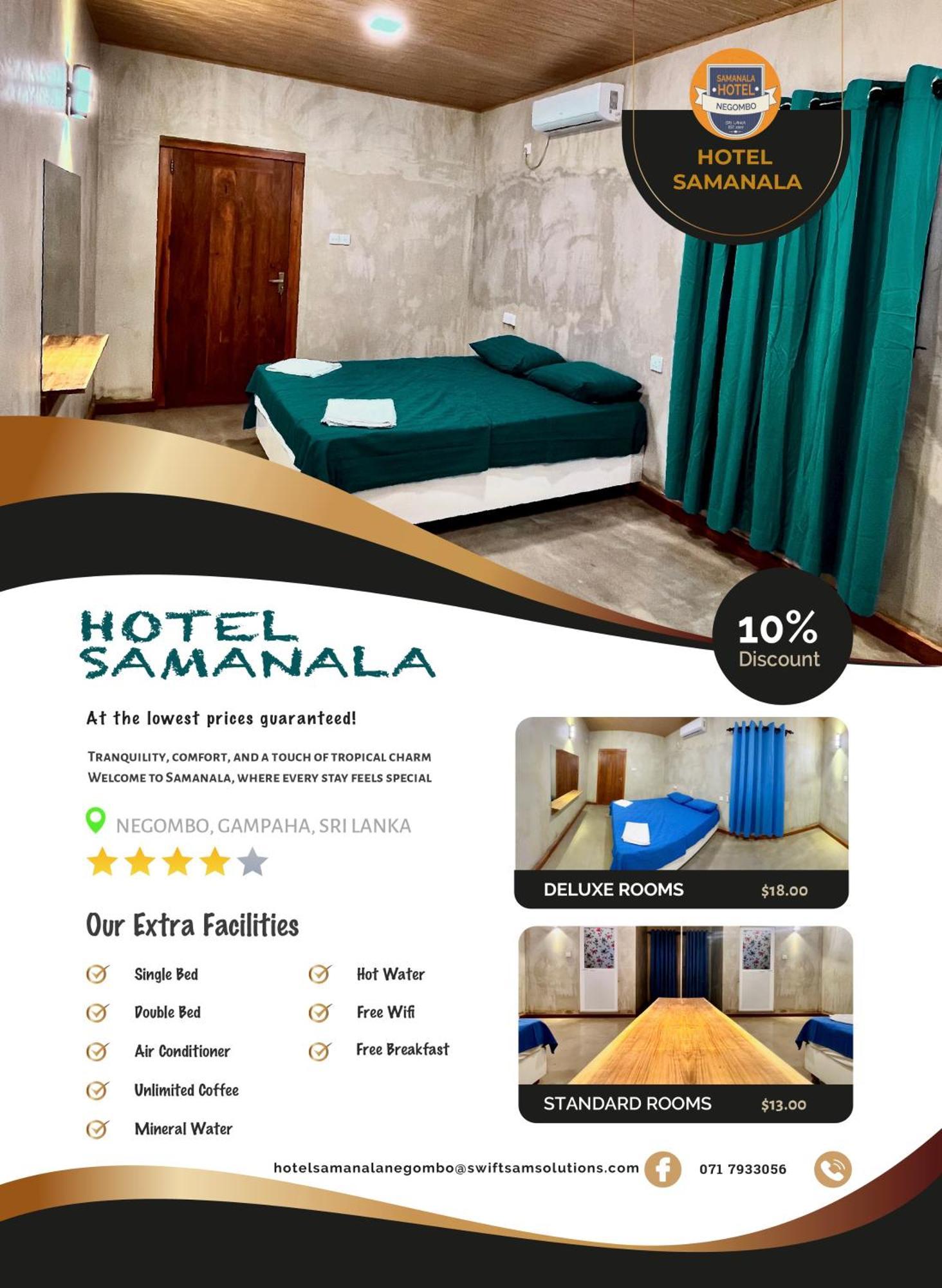 Hotel Samanala Negombo Extérieur photo